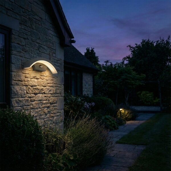 Brilagi - LED vonkajšie nástenné svietidlo so senzorom ARCELO LED/8W/230V IP54