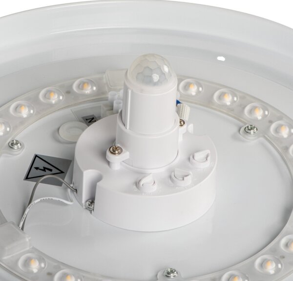 Kanlux 18122- LED stropné svietidlo s pohybovým senzorom FOGLER LED/12W/230V priemer 28 cm