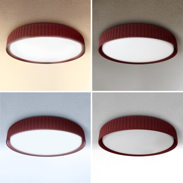 Brilagi-LED Stmievateľné stropné svietidlo LUCIA LED/48W/230V priemer 41 cm červené + DO