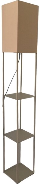 Brilagi - Stojacia lampa s policami GRADUS 1xE27/40W/230V 150 cm šedá/béžová