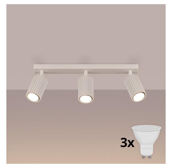 Brilagi - LED bodové svietidlo CRESTO 3xGU10/10W/230V krémové