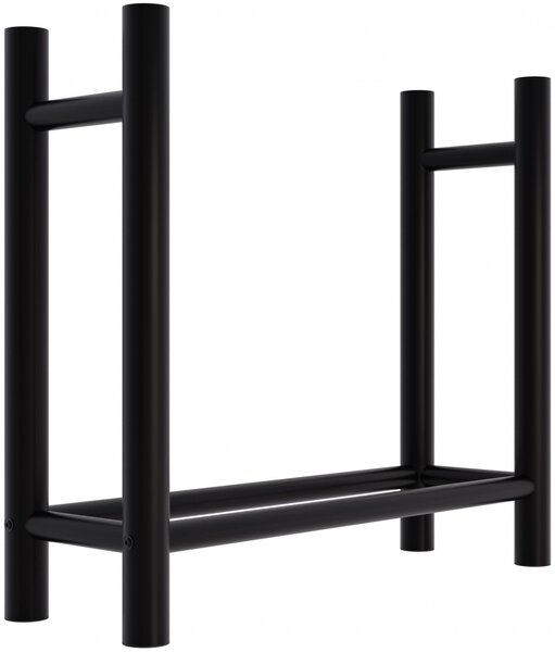 Stojan na drevo Medya round - 30x80x80 cm, kov čierny