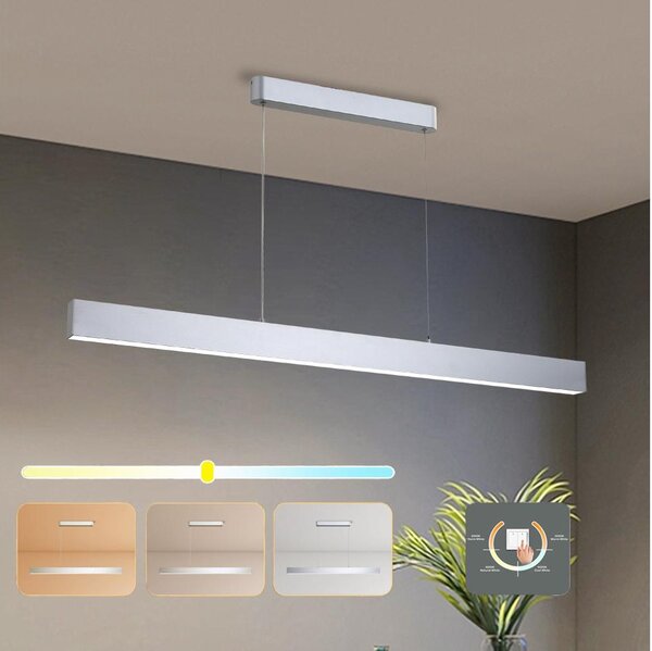 Brilagi - LED Luster na lanku SLEEKLINE LED/40W/230V 3000/4500/6000K strieborná