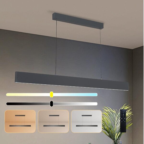 Brilagi - LED Stmiev. luster na lanku SLIMLINE LED/40W/230V 3000-6000K antracit+DO