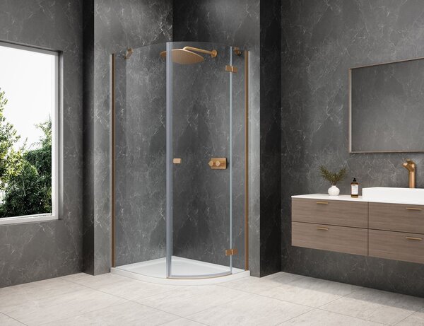 Polysan Polysan, GLOBE CHROME štvorcová sprchová zástena 800x800mm, rohový vstup, matné sklo, GB5880MC
