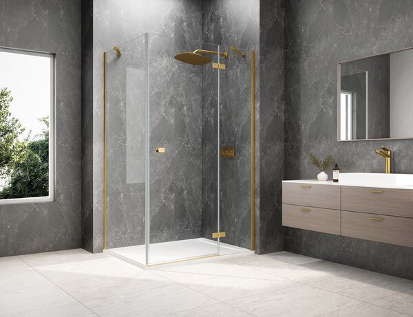 Polysan Polysan, GLOBE CHROME štvorcová sprchová zástena 800x800mm, rohový vstup, matné sklo, GB5880MC