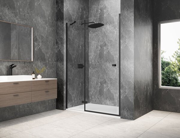 Polysan Polysan, GLOBE CHROME štvorcová sprchová zástena 800x800mm, rohový vstup, matné sklo, GB5880MC