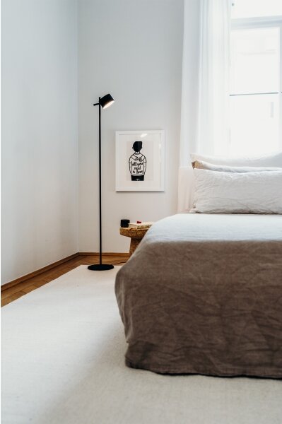 Osram - Stlmiteľná LED stojacia lampa DECOR KYOTO LED/12W/230V čierna