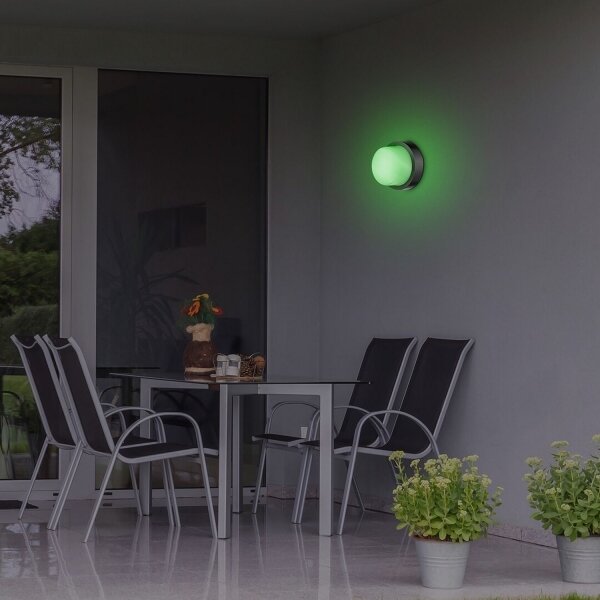 Rabalux 7246 - LED RGBW Vonkajšie svietidlo DURBE LED/10W/230V IP54 Wi-Fi Tuya