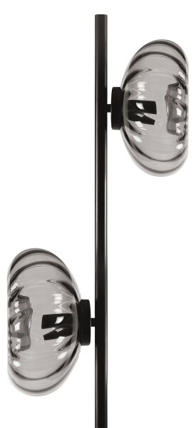 Osram - Stojacia lampa DECOR SMOKE 2xE14/12W/230V čierna/dymovo šedá