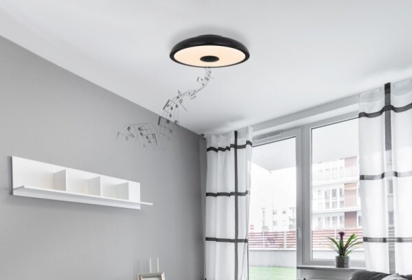 Globo - LED RGB Kúpeľňové svietidlo s reproduktorom RAFFY LED/18W/230V IP44 + DO