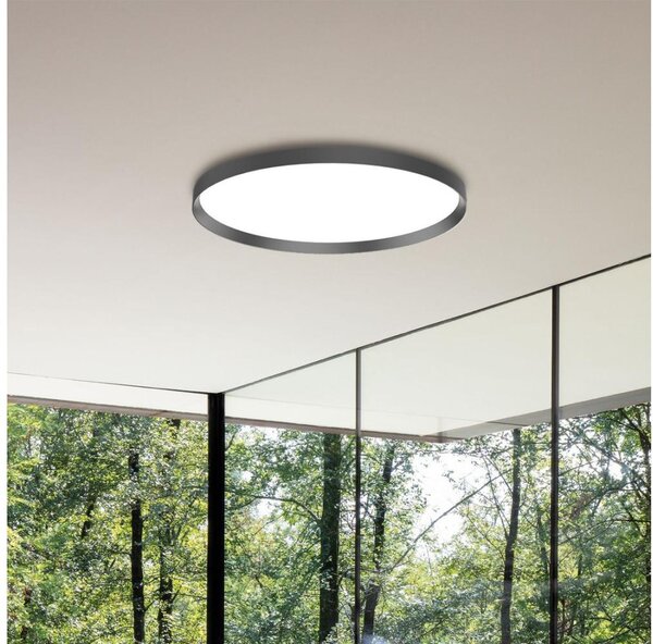 Ideal Lux-LED Stropné svietidlo FLY LED/26W/230V 2700K pr. 45 cm CRI90 IP40 čierna