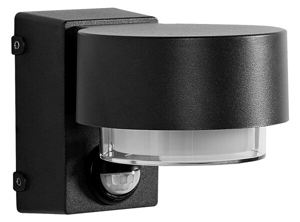 Sada 2 vonkajších nástenných LED svietidiel čierna hliník 10 cm moderný dizajn vonkajšie osvetlenie