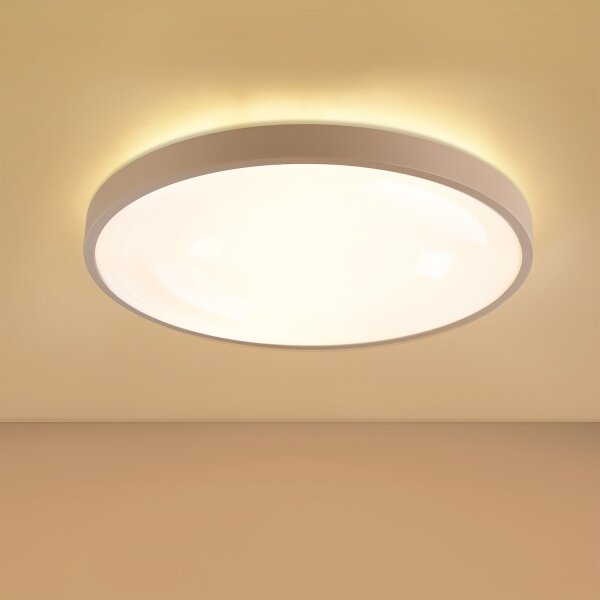 Brilagi - stmievateľné LED svietidlo GLASS POOL DOUBLE LED/60W/230V 50 cm béžová + DO