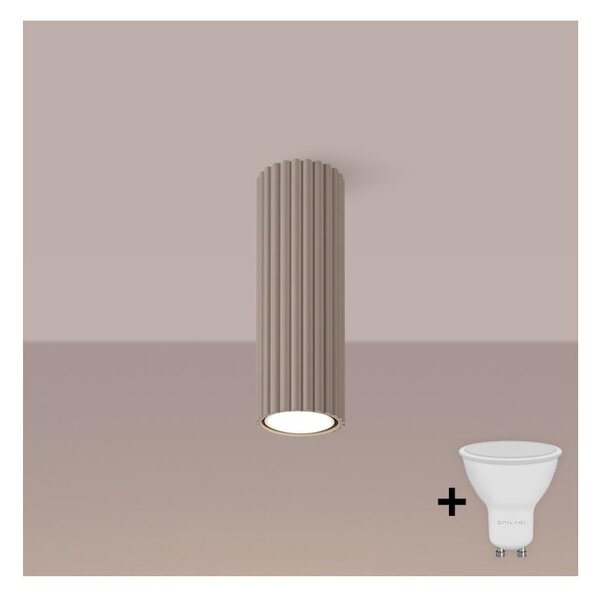 Brilagi - LED bodové svietidlo CRESTO 1xGU10/10W/230V 20 cm taupe
