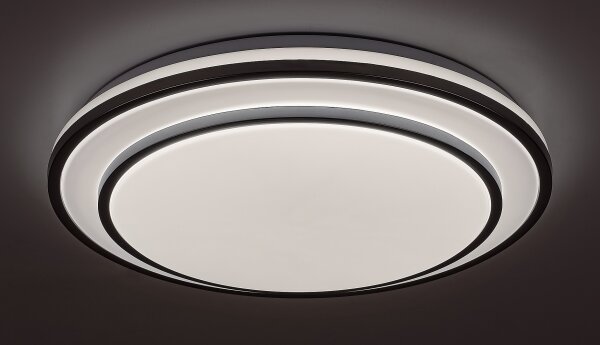 Rabalux 2131 - LED stmievateľné stropné svietidlo LUPITA LED/40W/230V strieborné + diaľkové ovládanie