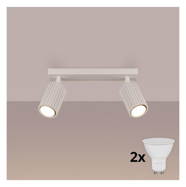 Brilagi - LED bodové svietidlo CRESTO 2xGU10/10W/230V krémové