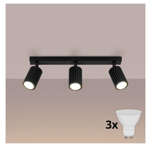 Brilagi - LED bodové svietidlo CRESTO 3xGU10/10W/230V čierna
