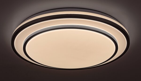 Rabalux 2131 - LED stmievateľné stropné svietidlo LUPITA LED/40W/230V strieborné + diaľkové ovládanie