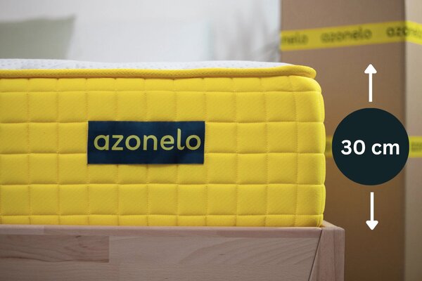 Azonelo Matrace 1+1 Cloud vysoké ortopedické matrace s pamäťovou penou 70x200 cm / 24 cm - poťah s hodvábom