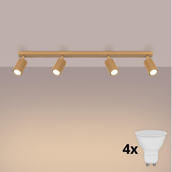 Brilagi - LED bodové svietidlo CRESTO 4xGU10/10W/230V zlaté