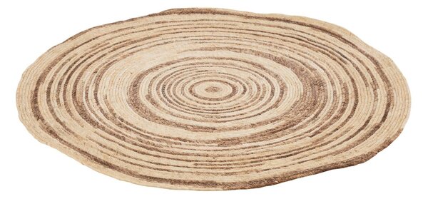 Prírodne-hnedý guľatý koberec Mais - Ø 79 cm
