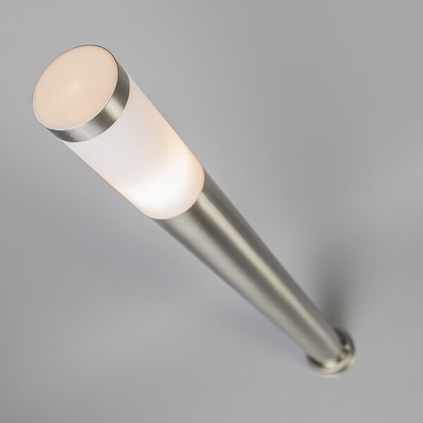 Vonkajšia lampa na stĺp oceľ 110 cm IP44 - Rox s uzemňovacím kolíkom a káblovou objímkou