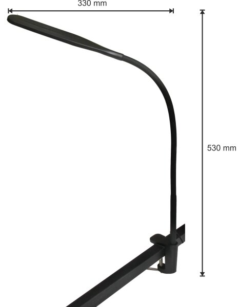 LED Stmievateľná lampa 3v1 LED/10W/230V 3000/4000/6000K CRI 90 čierna
