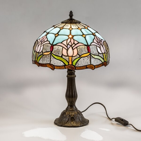 Brilagi - Tiffany vitrážová stolová lampa LORAS 1xE27/40W/230V
