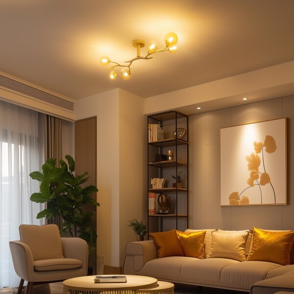 Brilagi - LED Prisadený luster MISTEL 6xG9/3W/230V zlatá