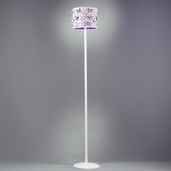 ONLI - Stojacia lampa TITILLA 1xE27/22W/230V fialová/biela