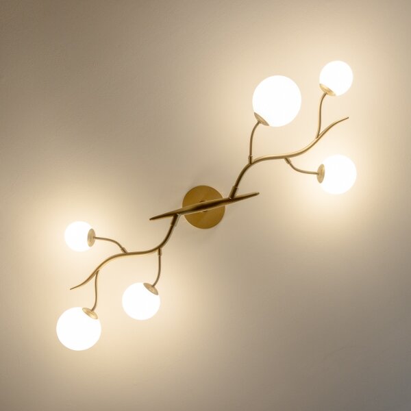 Brilagi - LED Prisadený luster MISTEL 6xG9/3W/230V zlatá/biela