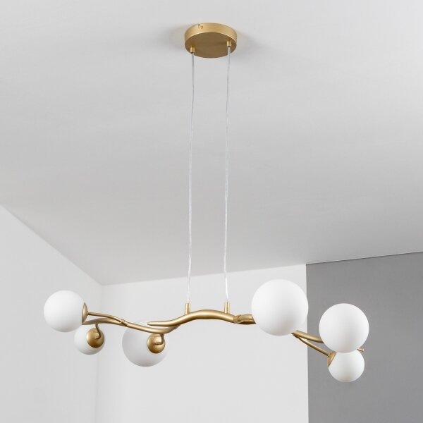 Brilagi - LED Luster na lanku MISTEL 6xG9/3W/230V zlatá/biela