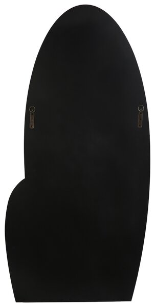 Nástenné zrkadlo čierne 58 x 120 cm mramorový efekt dekoratívne na stenu moderný štýl