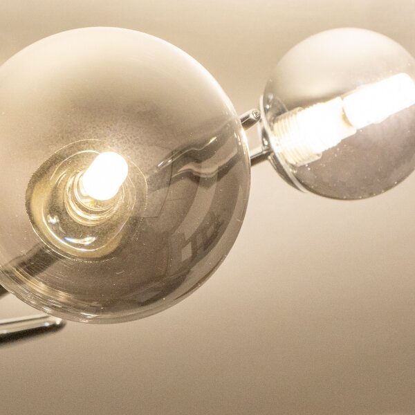Brilagi - LED luster na lanku MISTEL 6xG9/3W/230V čierny chróm/dymová