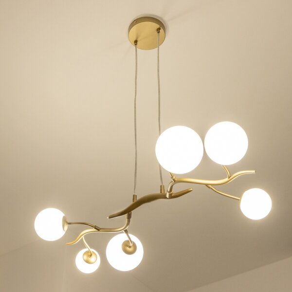 Brilagi - LED Luster na lanku MISTEL 6xG9/3W/230V zlatá/biela