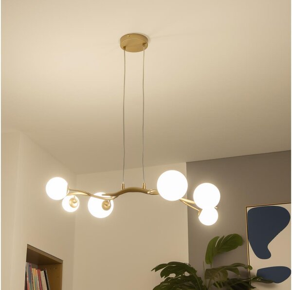 Brilagi - LED Luster na lanku MISTEL 6xG9/3W/230V zlatá/biela
