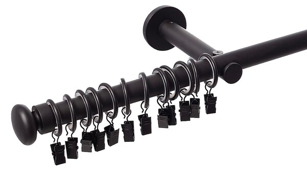 Jednoduchá garniža Modern black matt 160cm