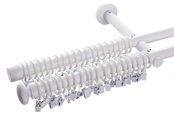 Dvojitá garniža Modern white matt 160 cm