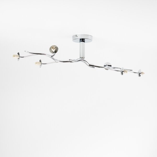 Brilagi - LED Prisadený luster MISTEL 6xG9/3W/230V čierny chróm/dymové