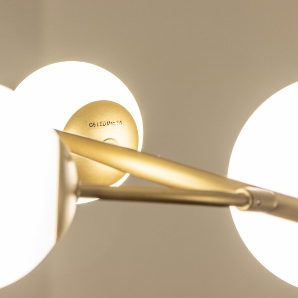 Brilagi - LED Luster na lanku MISTEL 6xG9/3W/230V zlatá/biela