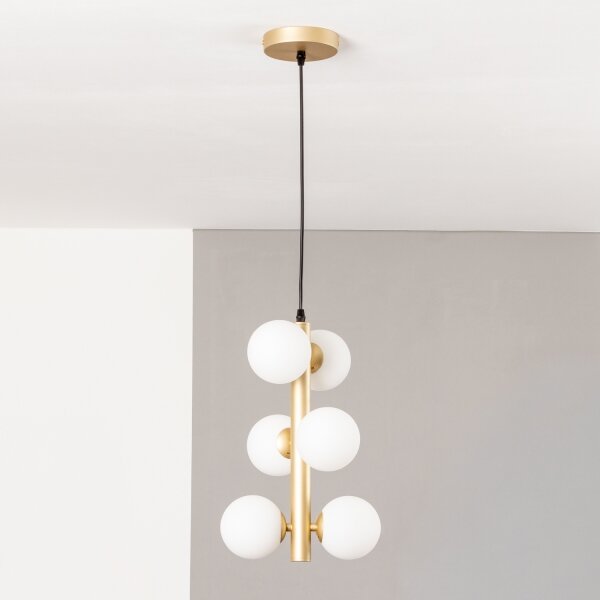 Brilagi - LED Luster na lanku MILLA 6xG9/3W/230V zlatá/biela