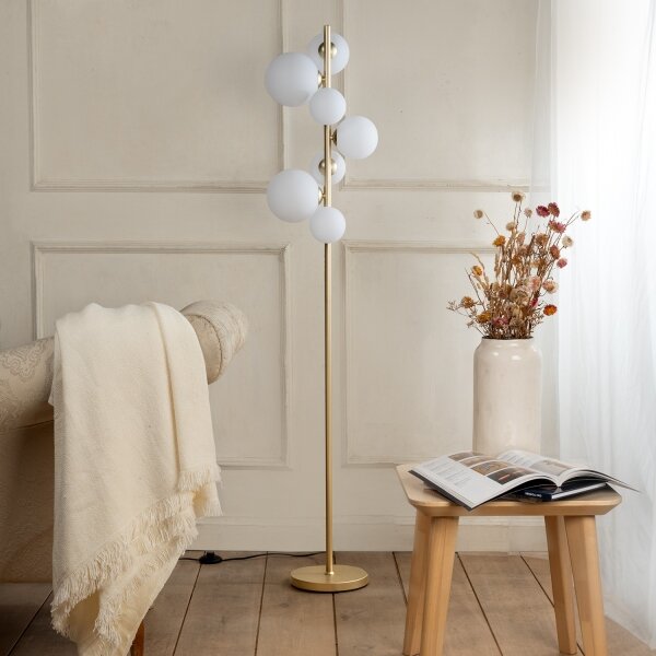 ONLI - Stojacia lampa PALOMA 7xG9/10W/230V zlatá