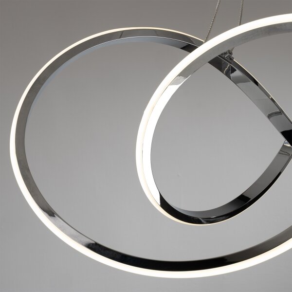ONLI - LED Luster na lanku LOOP LED/40W/230V 4000K lesklý chróm