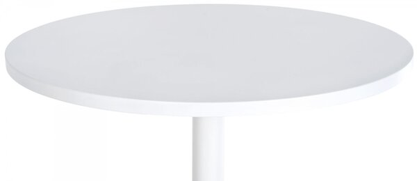 Barový stôl okrúhly DS25199, biely / rám biely - v108 x Ø60 cm