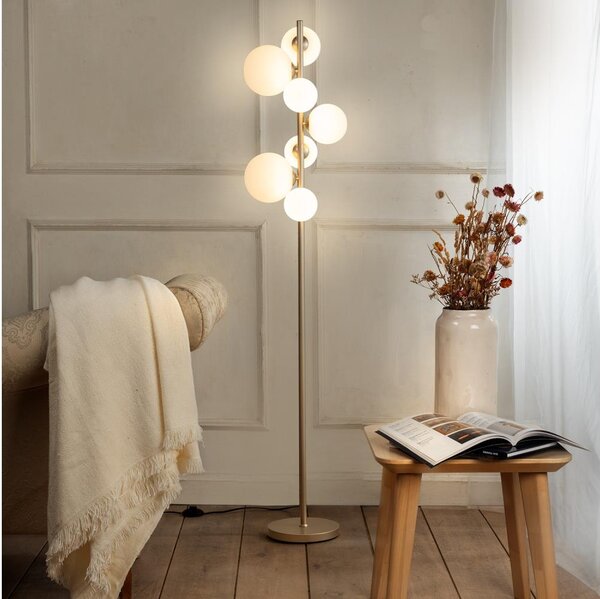 ONLI - Stojacia lampa PALOMA 7xG9/10W/230V zlatá