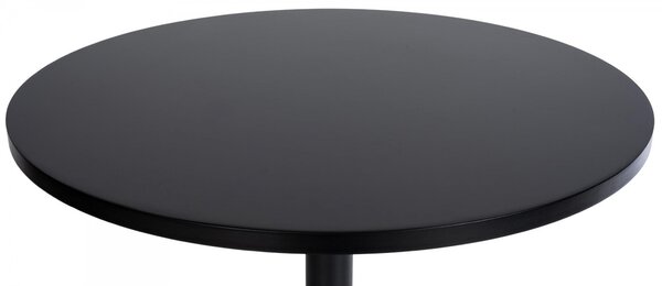 Barový stôl okrúhly DS25199, čierny / rám čierny - v108 x Ø60 cm
