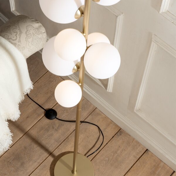 ONLI - Stojacia lampa PALOMA 7xG9/10W/230V zlatá
