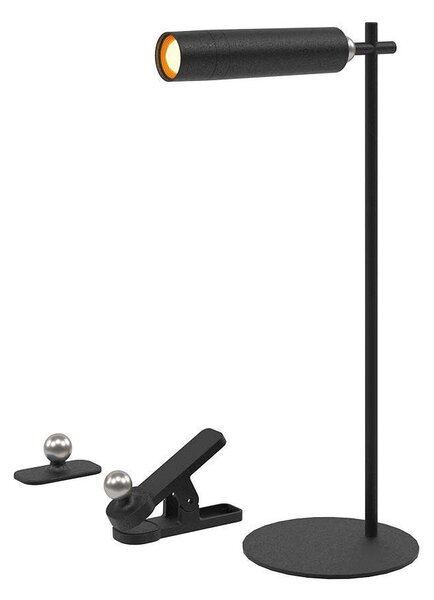 Čierna LED stolová nabíjacia magnetická lampa 3v1 3W – LED lampičky a baterky > Stolové LED lampičky