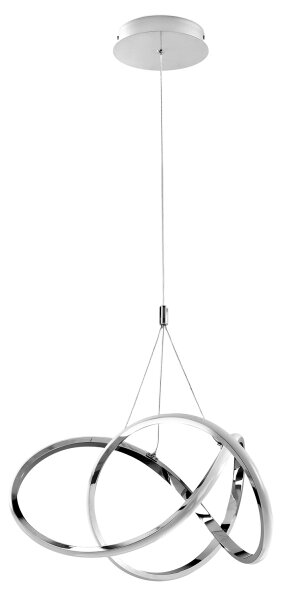 ONLI - LED Luster na lanku LOOP LED/40W/230V 4000K lesklý chróm